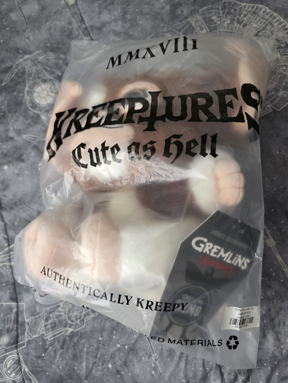 Gremlins x Kreeptures Gizmo Plush Plushie BNWT RARE Sold Out